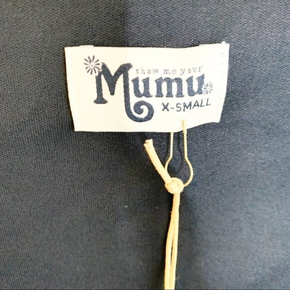 NWT Show Me Your Mumu Black Sophia Wrap Dress - Picture 8 of 9